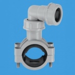 Overflow 1''/1'' Pipe Clamp Grey