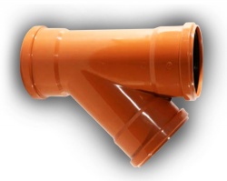 160mm Underground Drainage 45 Junction T/S