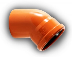 160mm Underground Drainage 45 Bend S/S