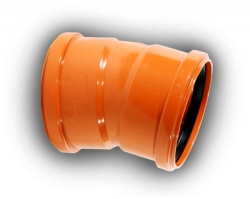 160mm Underground Drainage 15 Bend D/S