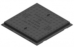 600mm x 600mm B125 Ductile Iron Cover & Frame