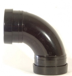 160mm 92.5 Double Socket Bend Black