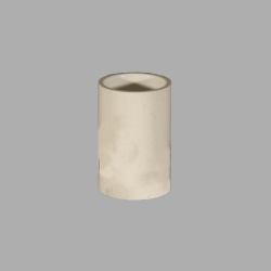 21.5mm White Straight Coupling