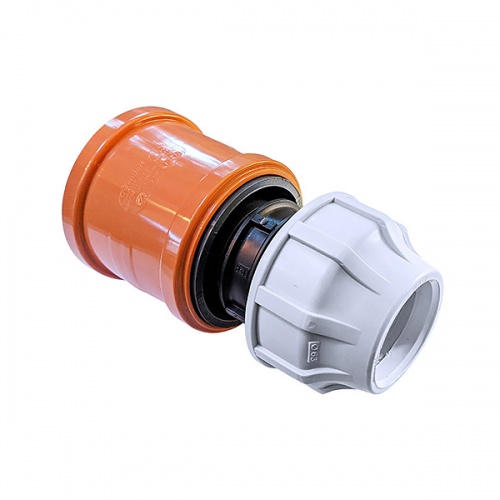 63mm MDPE 110mm Underground Drainage Adaptor Kit