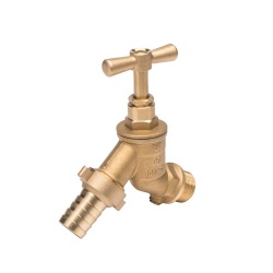 ½” Bib Tap Hose Union DZR (9056) with double check valve