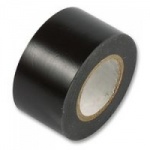 75mm x 33m Black PVC Single Sided Tape