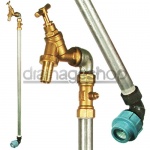 25mm MDPE Standpipe, c/w 3/4'' Single Bib Tap & Double Check Valve