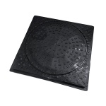 450mm Dia Pedestrian Duty Round to Square Cover & Frame