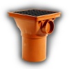 110mm Square Drain Hopper Spigot End