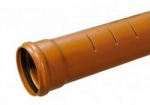 110mm Slotted Underground Drainage x 3m s/s