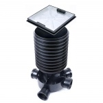 320mm Manhole Chamber (5 inlet) + 1 x 400mm high riser + 1x 35kn 320mm Recessed Cover 46 deep