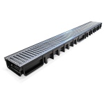 4All Shallow Channel x 1m Galvanised Grate