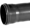 160mm Pipe Single Socket x 3m Black