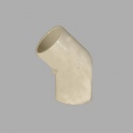 21.5mm White 135 Elbow