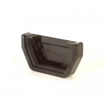 114mm Square Profile Gutter External Stop End